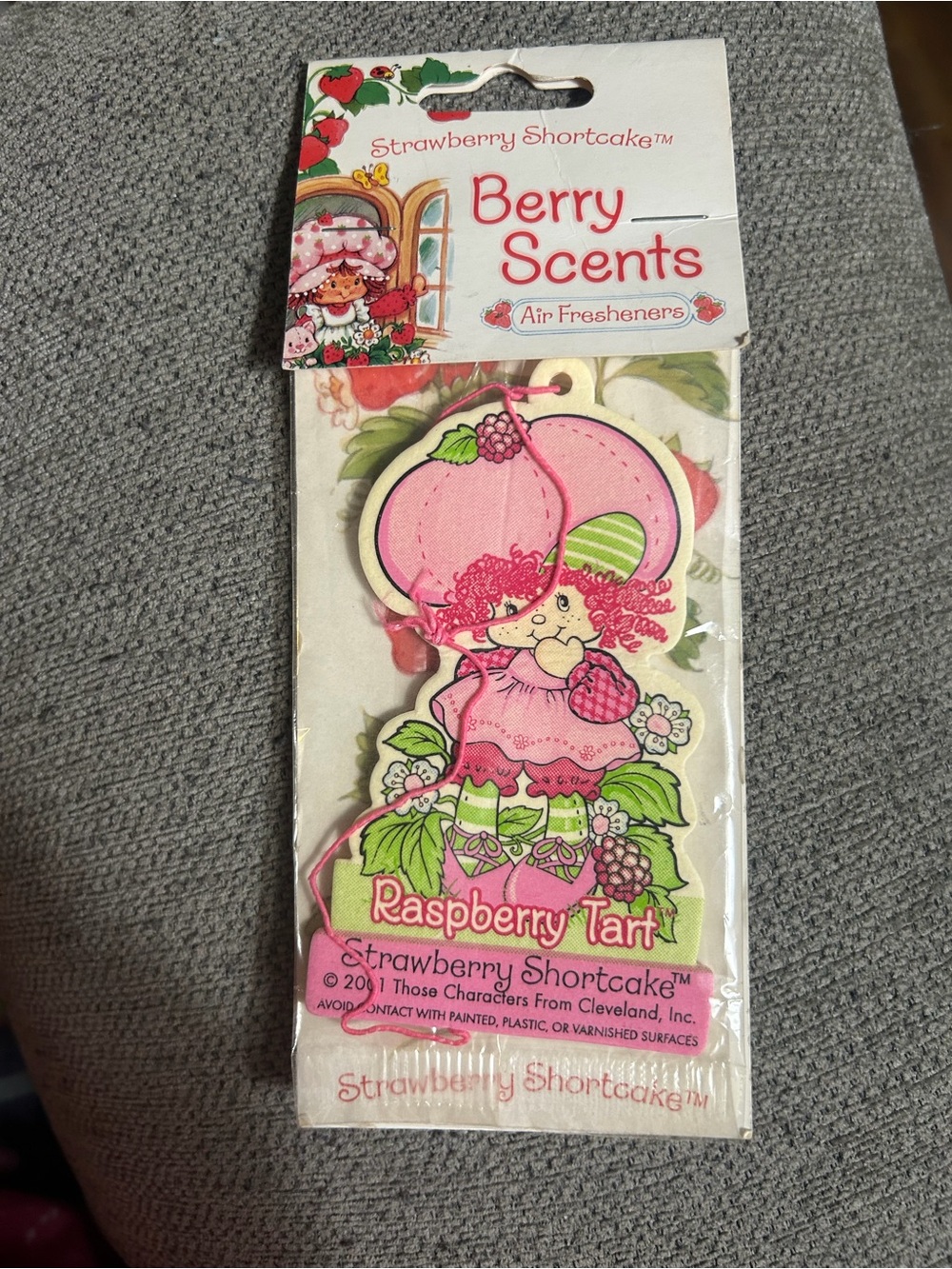 Strawberry Shortcake Raspberry Tart Pink Scented Air Freshener from early 2000’s